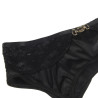 Subblime - Ensemble 3 Pièces Soutien-Gorge + String + Jarretière Dentelle Noir S/M
